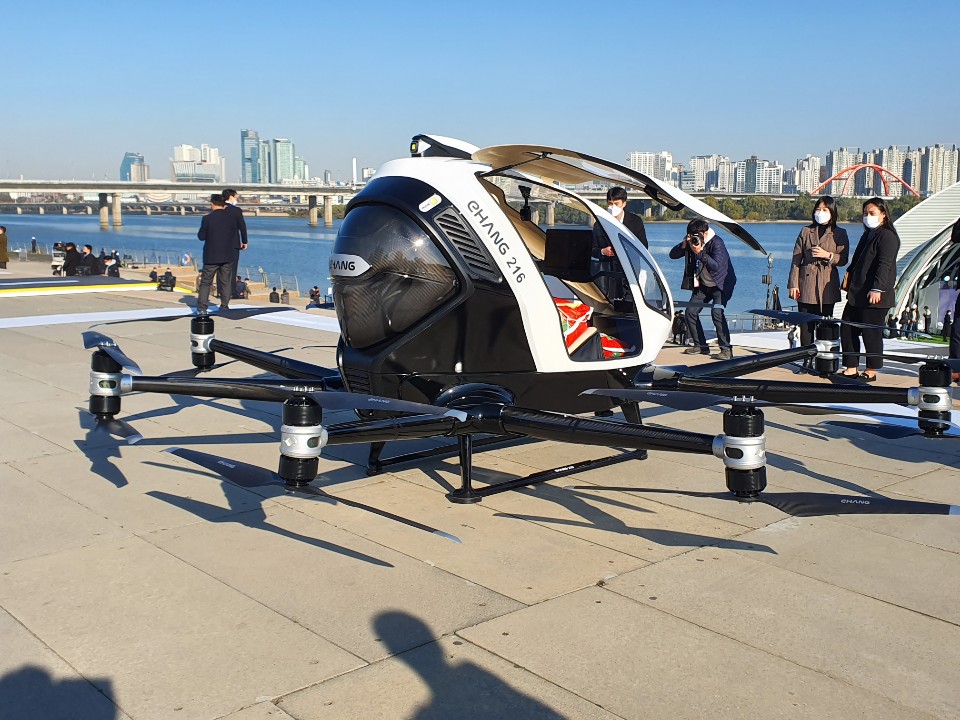 드론택시 여의도 상공 실증 방문