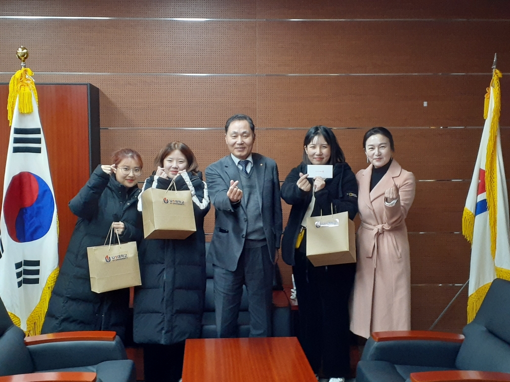 아산캠퍼스 뷰티케어학과 학생 격려(11/21)